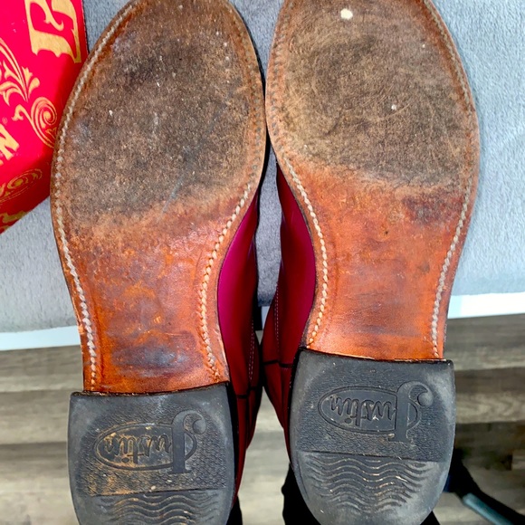 Womens Justin Boot, Pink - Picture 3 of 4